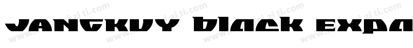 JANGKUY Black Expanded字体转换